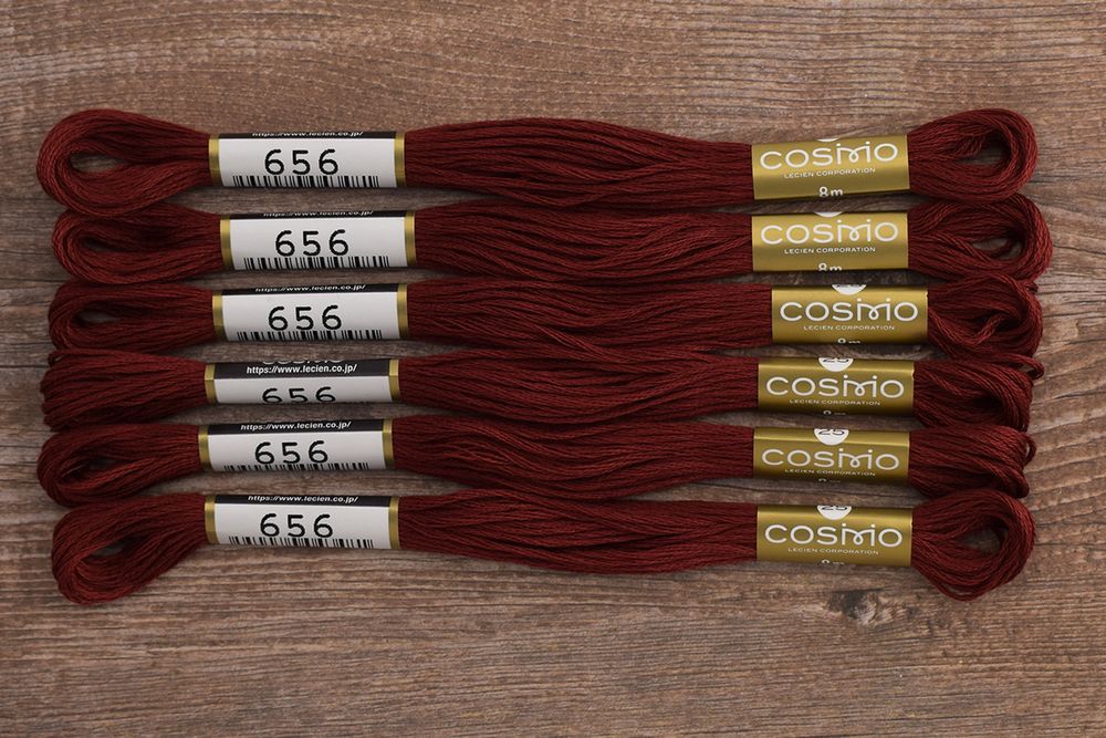 Мулине Lecien Cosmo, цв. 0656 / 6 мот. по 8 метров, в 6 сложений Мулине Lecien Cosmo, цв. 0656 / 6 мот. по 8 метров, в 6 сложений