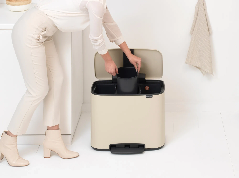 Brabantia Контейнер для сортировки Bo 3х11л Soft Beige 202346