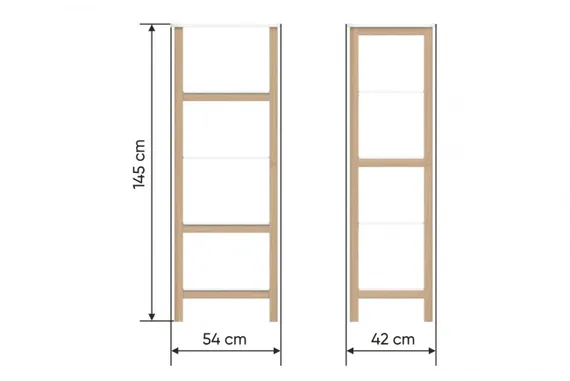 Стеллаж Ellipse Classic высокий Белый