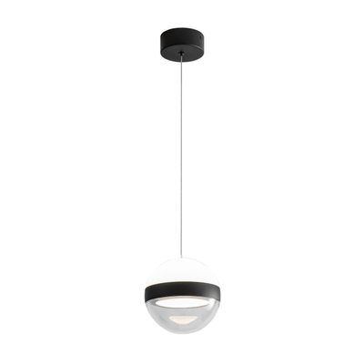 5075/9L L-VISION ODL24 511 черный/прозрачн./молочный/металл/акрил Подвес LED 9W 4000K 480лм RONI