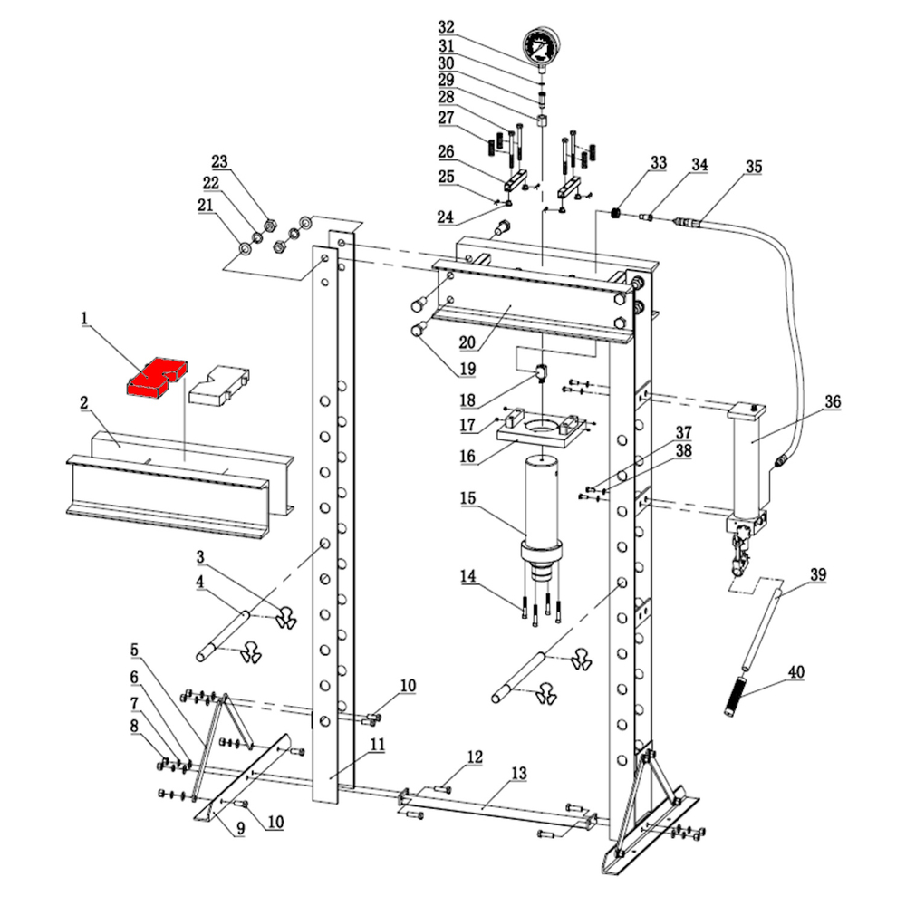 Блок (Steel Block п.1) HJ0808B.5005