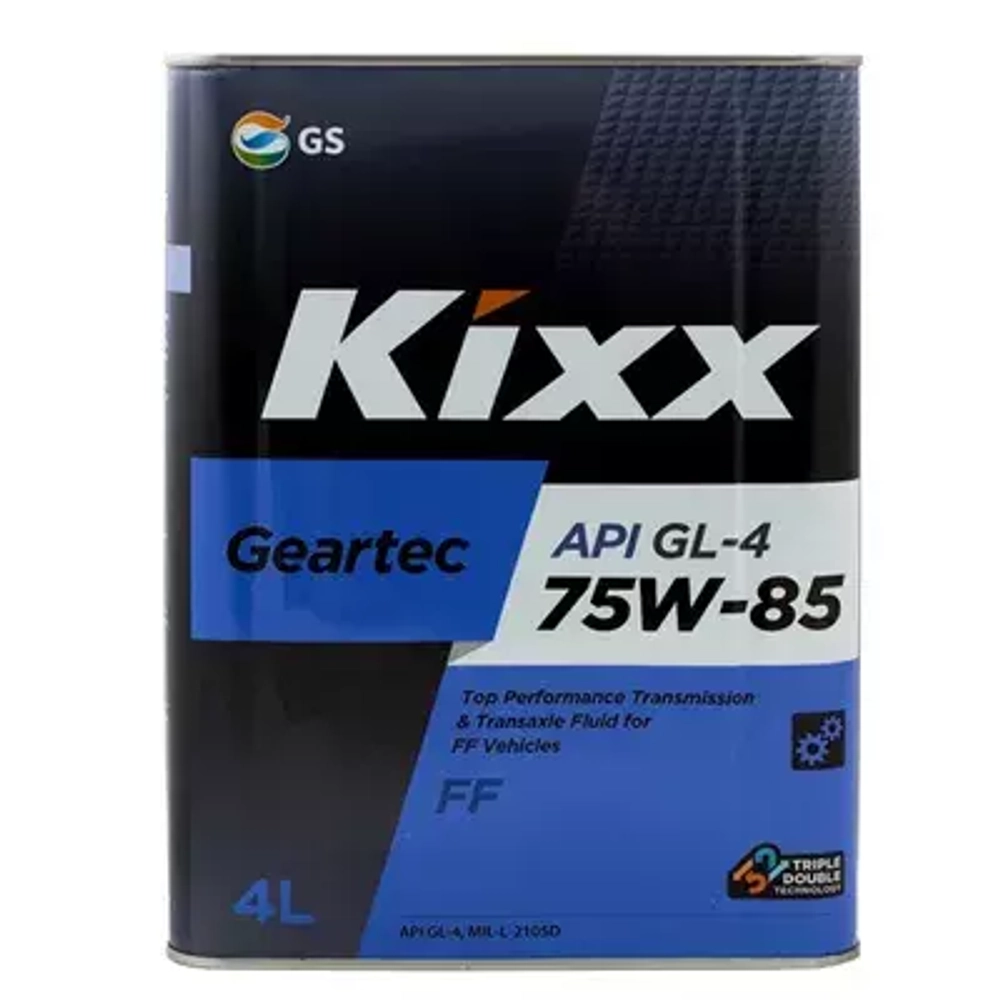 Масло трансмиссионное KIXX GEARTEC FF GL-4 75W85 полусинтетическое 4 л