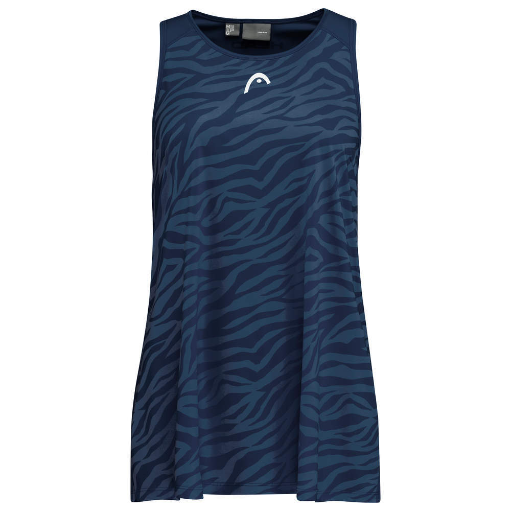 Женский топ теннисный Head Agility Tank Top W - dark blue/print vision