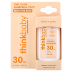 think, Thinkbaby®, солнцезащитный стик с оксидом цинка, SPF 30, для чувствительной кожи, 18,4 г (0,64 унции)