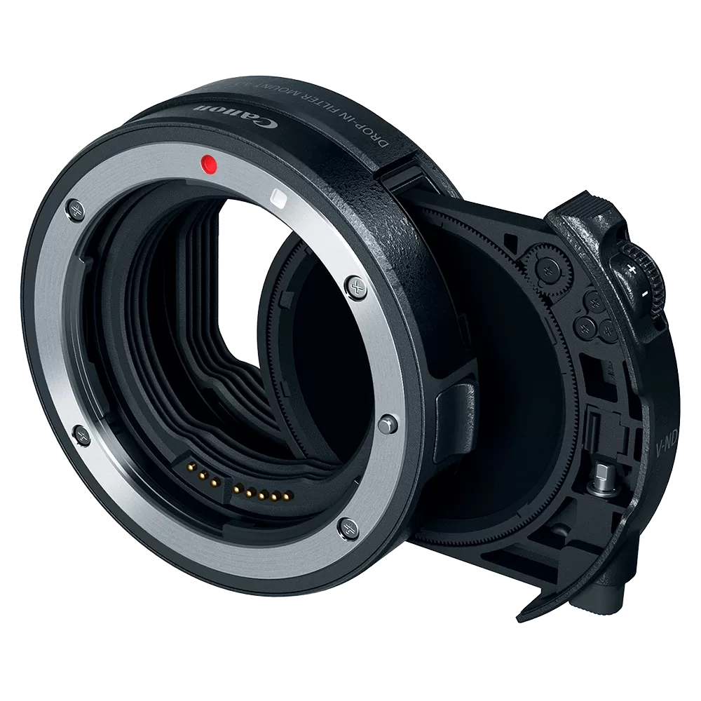 Адаптер крепления Canon EF-EOS R с вставным нейтральным фильтром переменной плотности