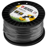 Леска для триммера двухкомпонентная квадрат, 2,7мм х 138м, на DIN катушке EXTRA CORD Denzel — фото 2