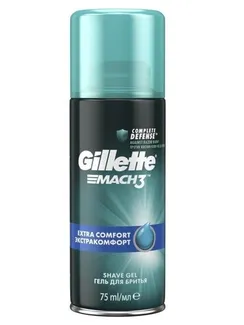 Гель для бритья Gillette Mach3 Extra Comfort «Экстракомфорт», 75 мл
