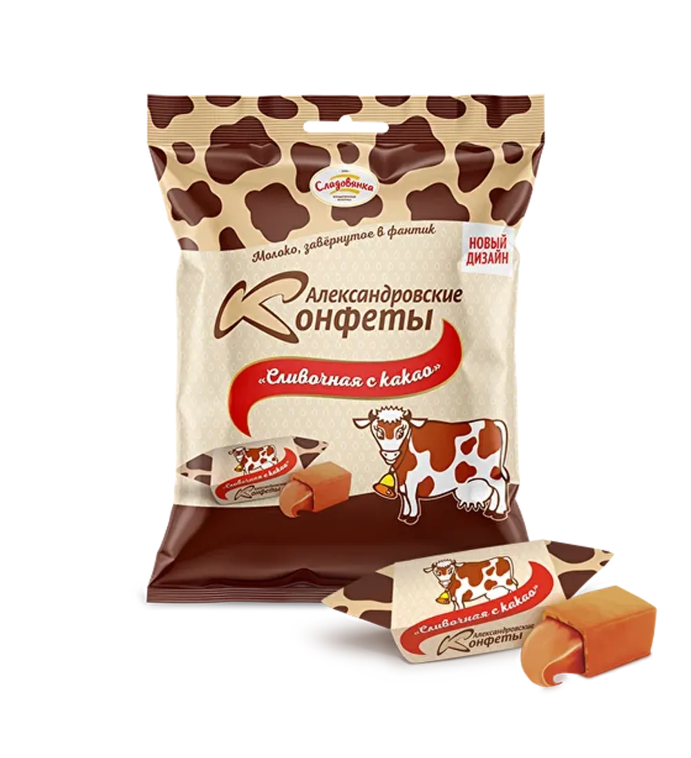 Конфеты молочные Александровские Сливочные с Какао