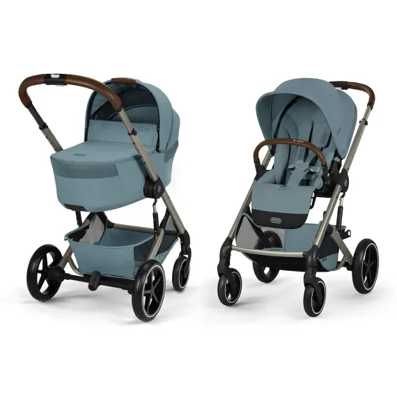 Детская коляска Cybex Balios S Lux TPE 2 в 1 Stormy Blue