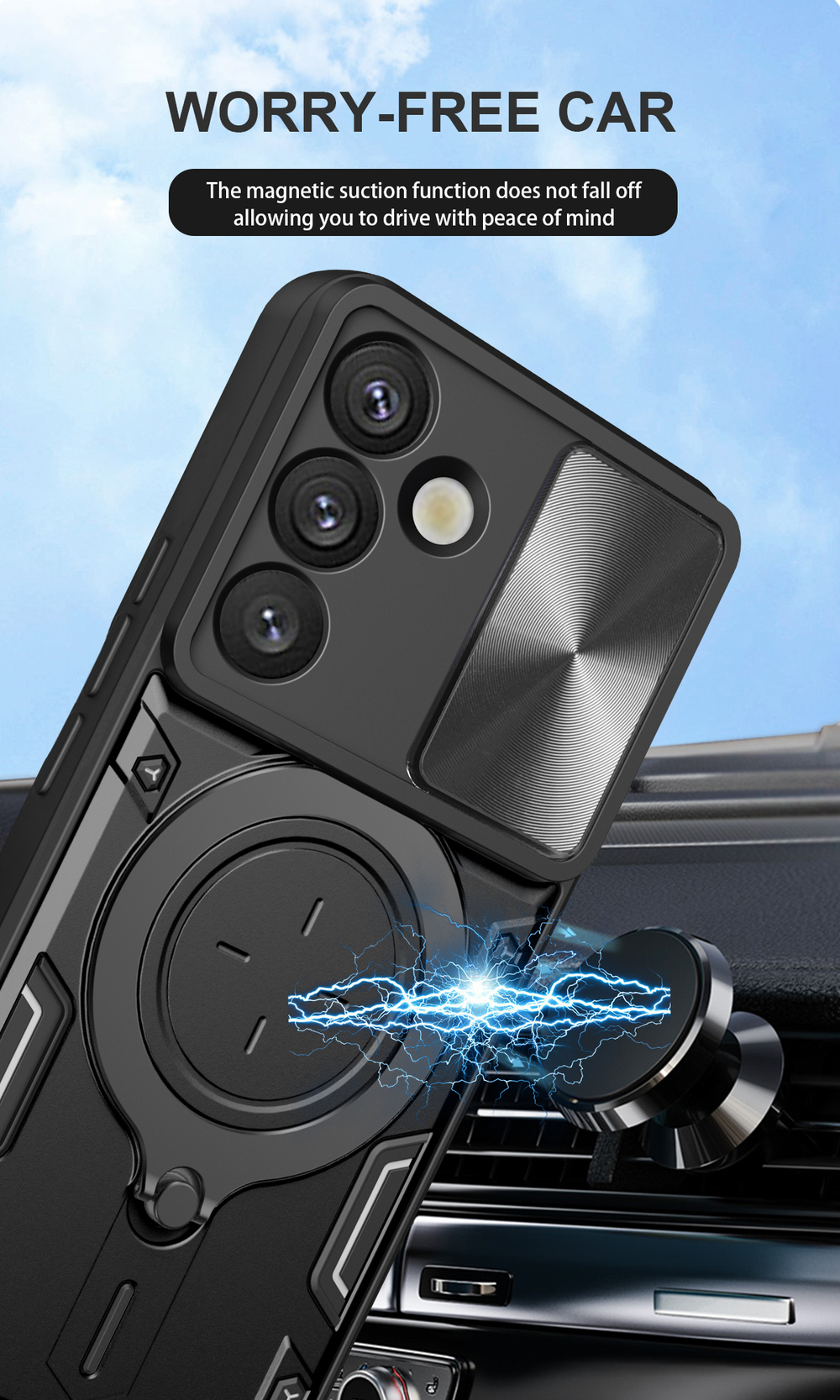 Чехол с кольцом Big Ring Case для Samsung Galaxy S24+