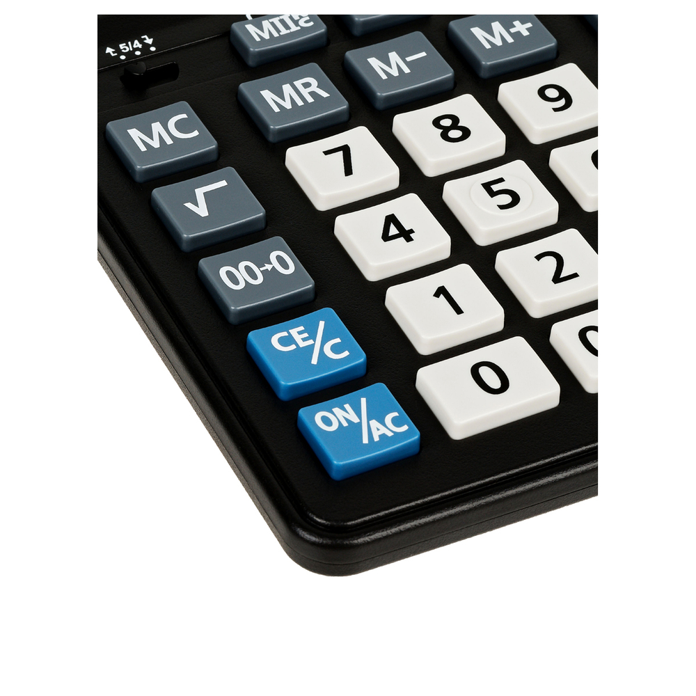 Калькулятор настольный Eleven Business Line CDB1201-BK, 12 разрядов, двойное питание, 155*205*35мм, черный
