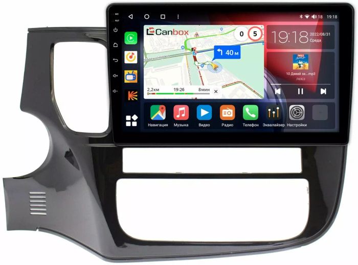 Магнитола для Mitsubishi Outlander 3 2012-2022 - Canbox 10-493 Qled, Android 10, Быстрая, 4G SIM-слот