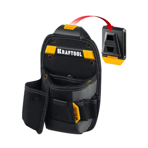 KRAFTOOL KP-8 поясная сумка с быстросъёмным креплением FastClip, 170 х 260 мм (38776)