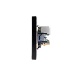 Розетка TV+RJ45 Cat 6 KRANZ Miele Strong Антрацит KR-78-0722-5