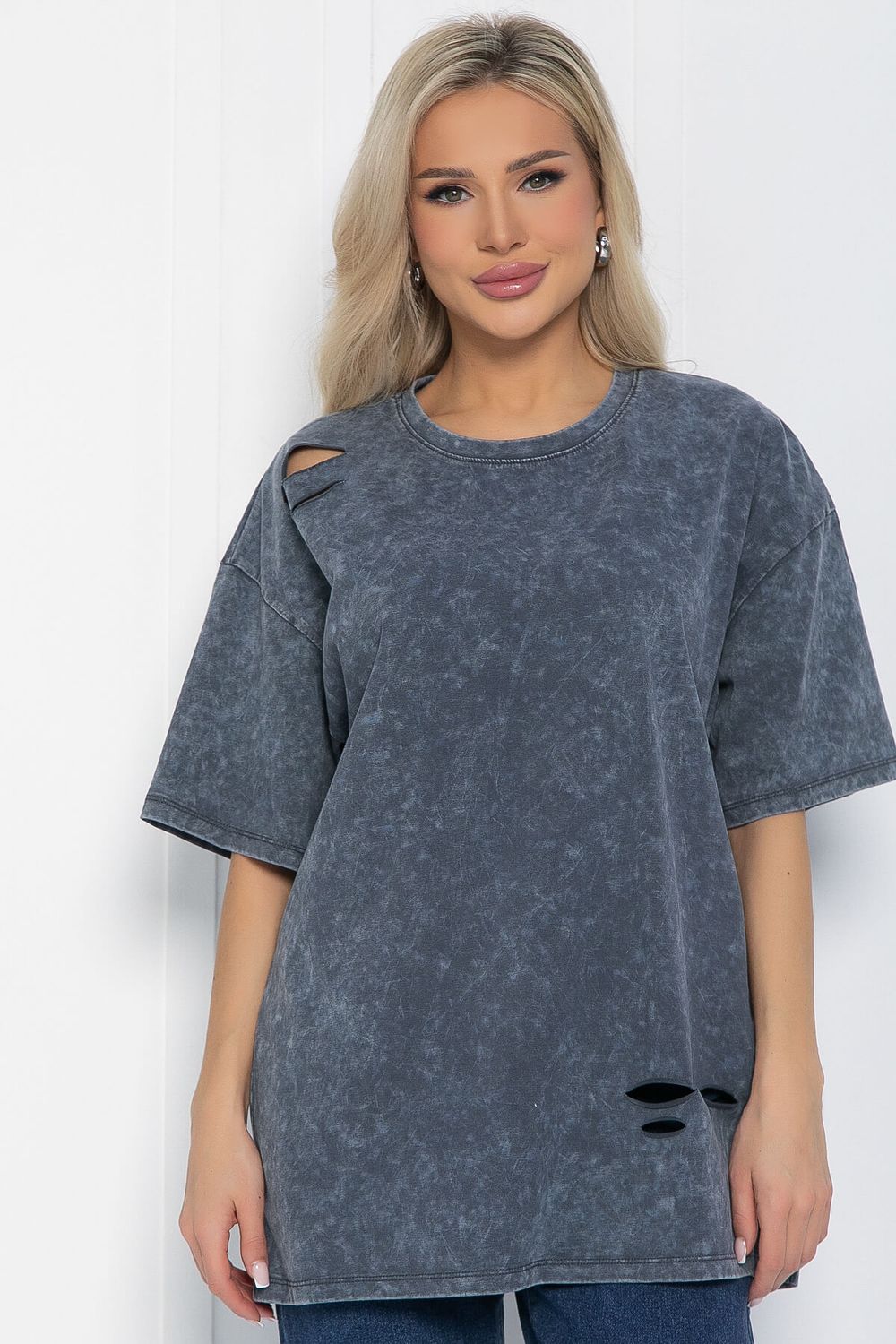 Футболка Микель (синяя) Б12598-20 LT Collection