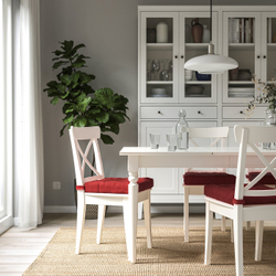 IKEA MALINDA  (ИКЕА МАЛИНДА)  -  Подушка на стул - тёмно-красный 40/35x38x7 см