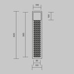 Настенный светодиодный светильник Maytoni Golthic MOD474WL-L30B3K