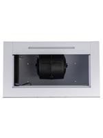 Вытяжка кухонная MACBI Perfa-60G-baf (WHITE) белый, D150мм, 1200м3/ч, полновстраиваемая, мотор 230Ватт, стекло 60см, сенсорное управление + управление жестами