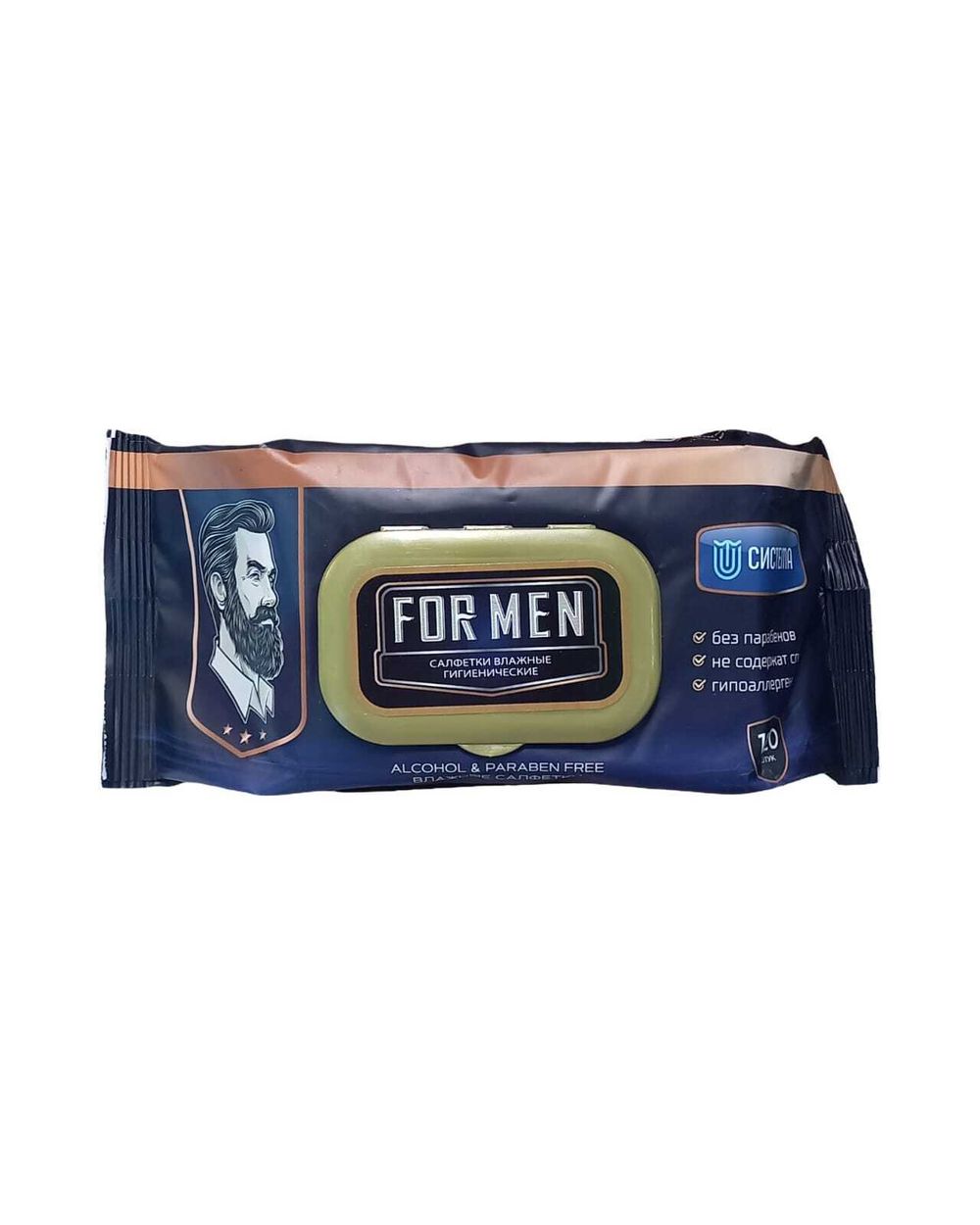 Салфетки СИСТЕМА FOR MEN 120 шт