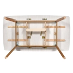 Стол Bradex Home Oslo раскладной 100-130x70x76см, Сосна Рандерс, орех миланский