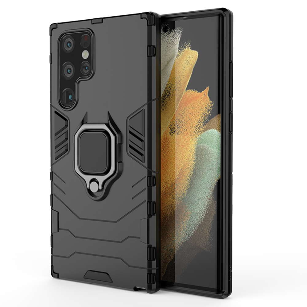 Противоударный чехол с кольцом Panther Case для Samsung Galaxy S22 Ultra