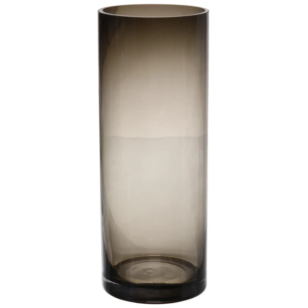 Ваза стеклянная «GREY GLASS» 12*30см, круглая