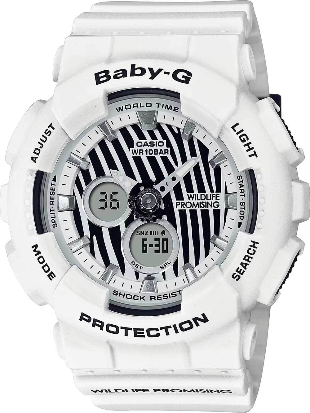 Японские наручные часы Casio Baby-G BA-120WLP-7A с хронографом