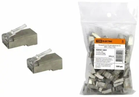 Разъем RJ-45 FTP для кабеля кат. 5Е, 8Р8С (100 шт) TDM SQ 0561-0001