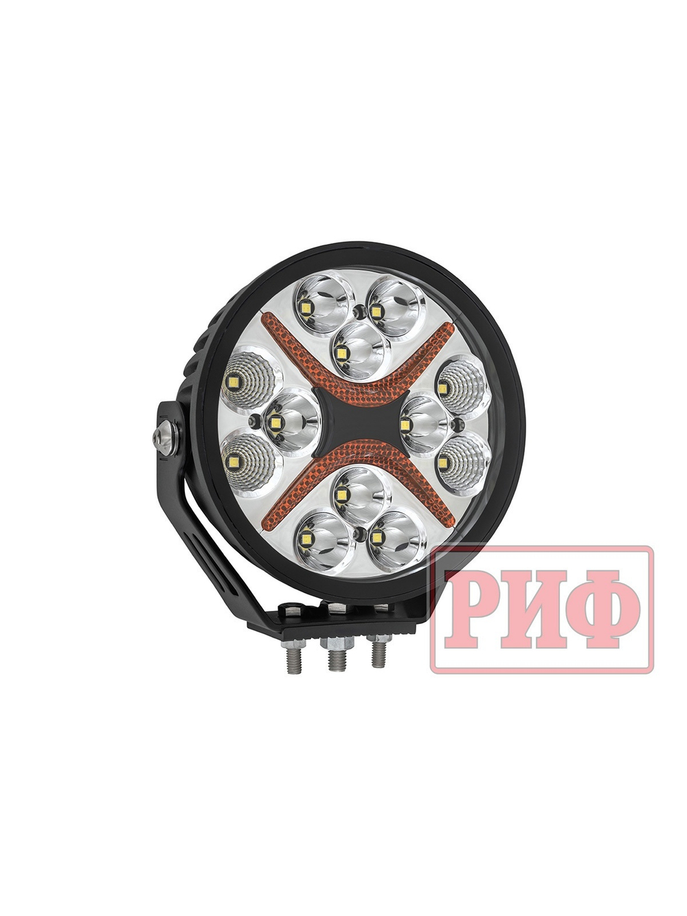 Светодиодная фара комбинированного света РИФ 140 мм 60W LED