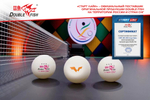 Мячи для н/т Double Fish V40+ 3 star WTTC (6шт.)