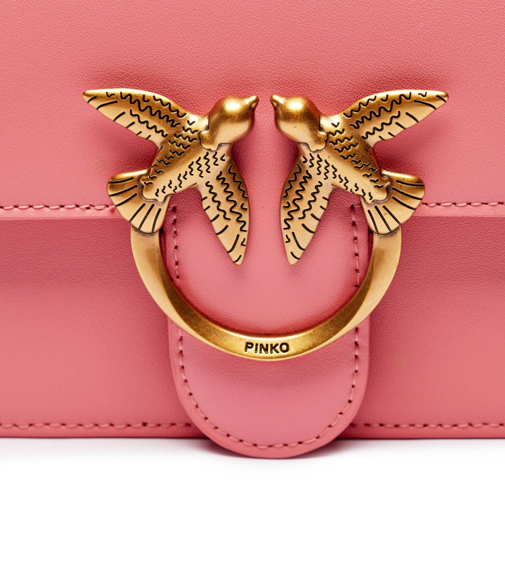 Кожаная сумка через плечо LOVE ONE MINI Pinko - розовый(100074 A0F1)