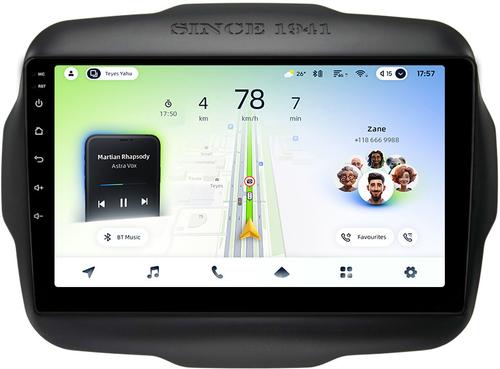 Магнитола для Jeep Renegade 2014-2021 - Teyes CC4L-DTS монитор 9" IPS, Android 14, Быстрая, Snapdragon 662, CarPlay, 4G SIM-слот