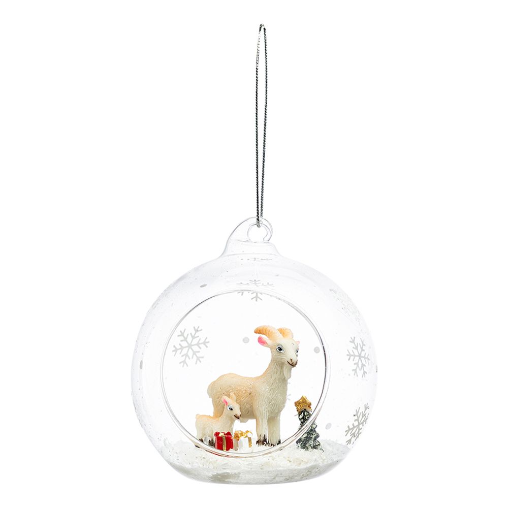 Ёлочная игрушка Козочки из коллекции New Year Essential, 9см