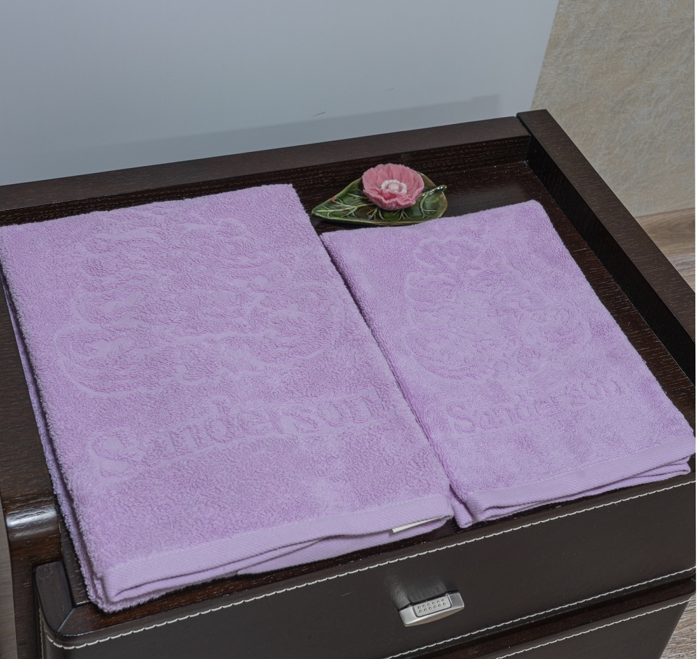 Набор полотенец 2шт Palombella Sanderson Logo pink розовый