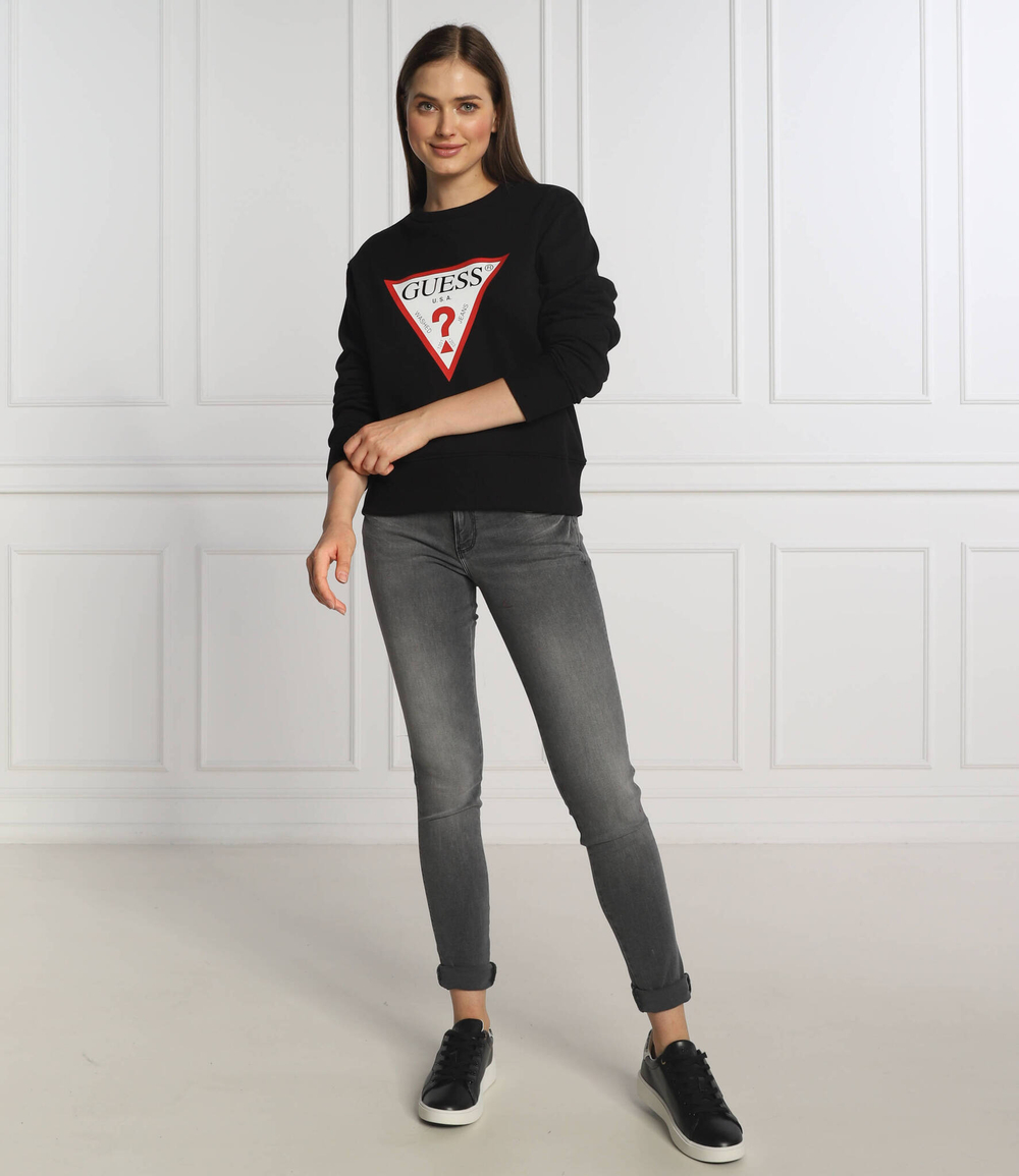 тощий regular fit GUESS - черный(W2YQ16 KBA10)