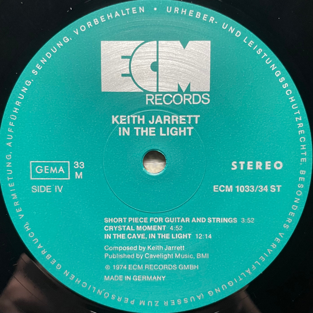 Keith Jarrett ‎– In The Light 2LP (Германия) ECM