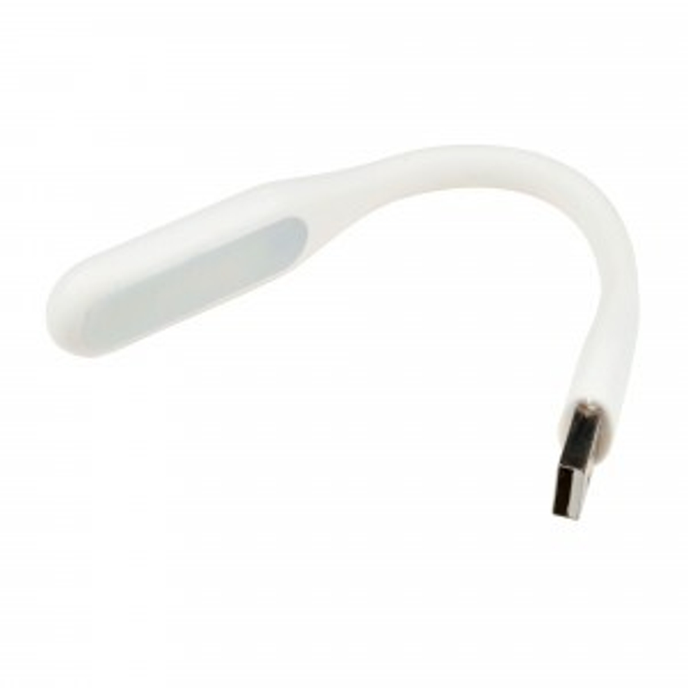 Uniel TLD-541 White  св-к USB для ноутбука св/д 6W(260lm) резина/пластик 170x15 белый