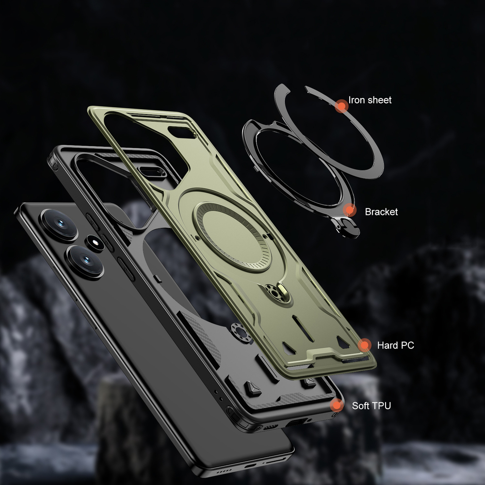 Чехол Magneto Case с кольцом для Xiaomi Redmi Note 13 Pro+