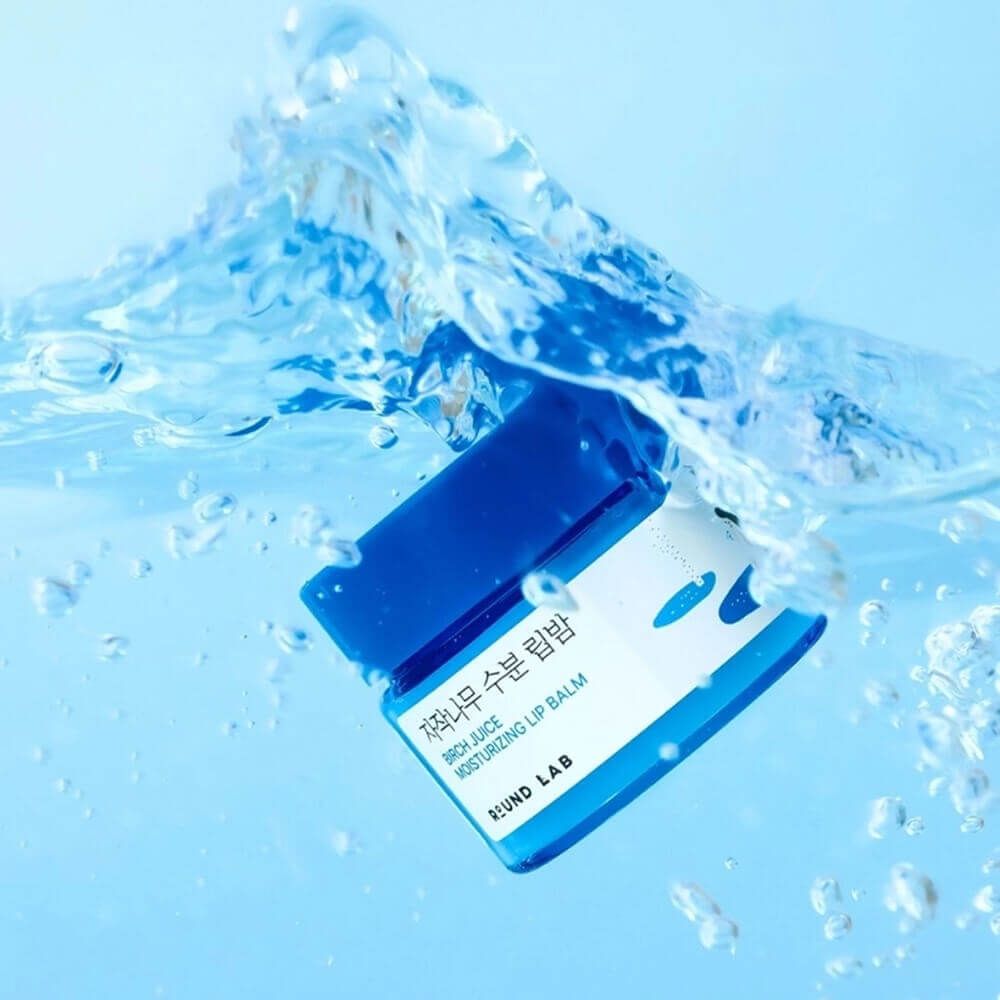 Бальзам для губ с березовым соком + кисть для нанесения Round Lab Birch Juice Moisturizing Lip Balm 20 гр