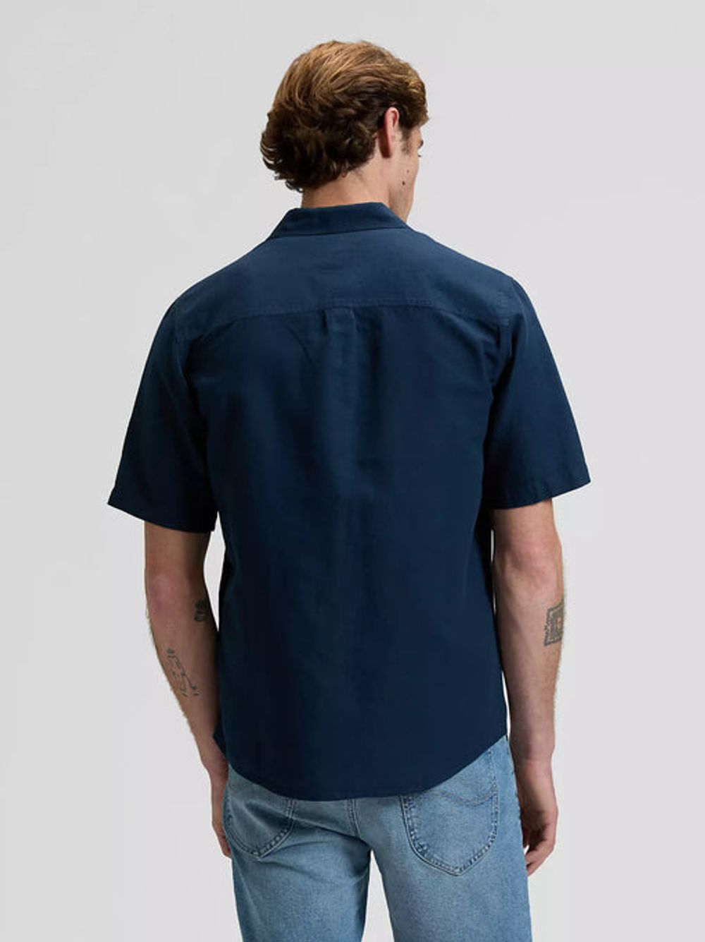 Рубашка мужская LEE SS LEE SHIRT RIVET NAVY