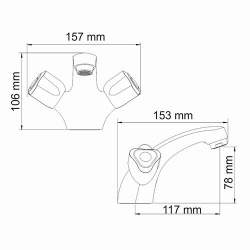 Amper 2903 Смеситель для раковины