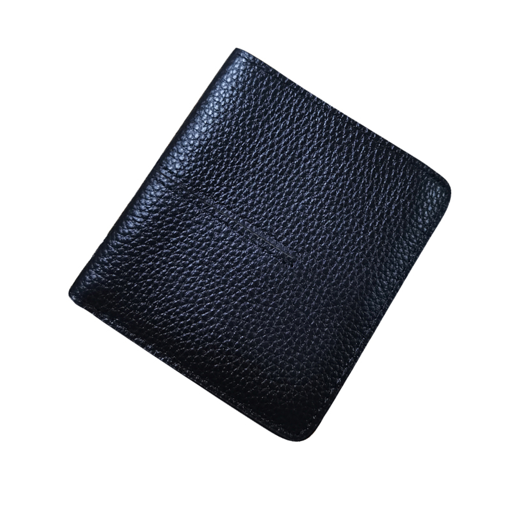PINK·LAND Top Grain Cow Leather Card Holder, Wallet Small Women"s Burgundy/Black/Army Green/Gray/Taro Purple