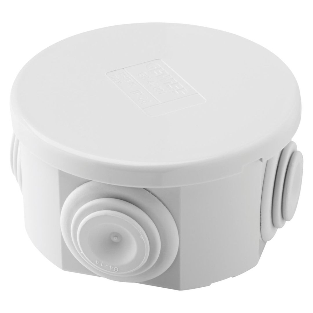Коробка распаячная круглая 65х35мм GREENEL GX3004