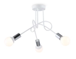 Потолочный светильник в стиле лофт TR80414/3 WH/CH белый/хром E27/3 max 60W D670*370