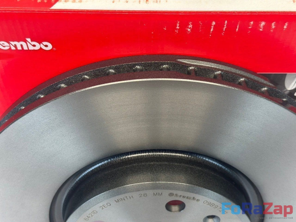 Диск тормозной вентилируемый передний Brembo