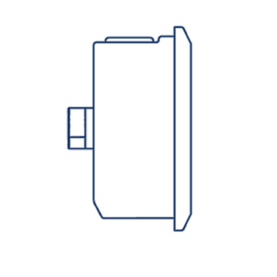 Манометр D63 G1/4 - 600 Bar - осевое подключение