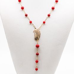 Коралловое колье