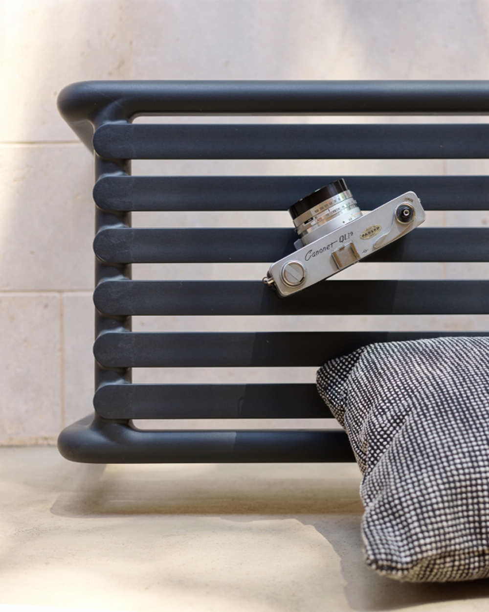 Пластиковая скамейка Nardi Doga Bench, антрацит