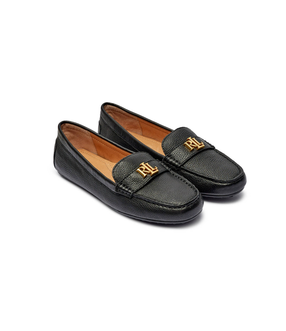 Кожаные мокасины LAUREN RALPH LAUREN - черный(802942768)