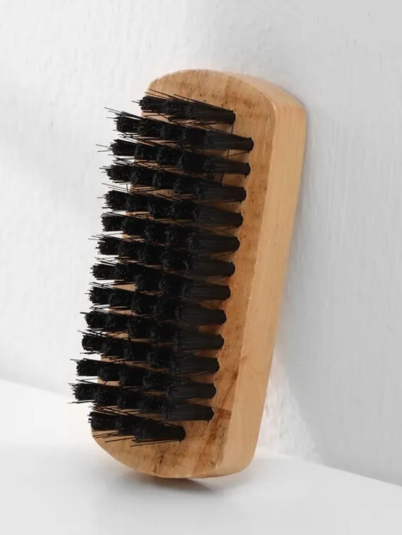 Щётка для одежды и обуви, 8,3×3,5×2,5 см, искусственная щетина